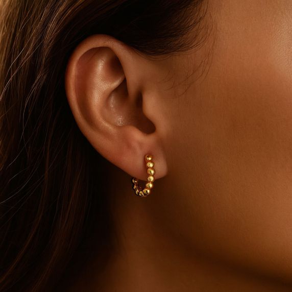 Carrie Taylor Beaded Mini Hoop CTJ23