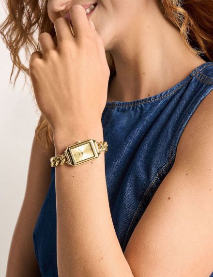 Fossil Lady Golden Braided Bracelet 23mm