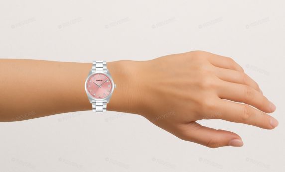 Lorus Ladies Crystal Pink 32mm